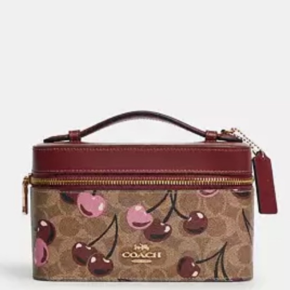 Coach Cherry Print Cosmetic Case